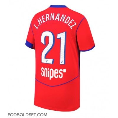 Paris Saint-Germain Lucas Hernandez #21 Tredjetrøje 2025-26 Kortærmet Paris Saint-Germain Lucas Hernandez #21 Tredjetrøje 2025-26 Kortærmet